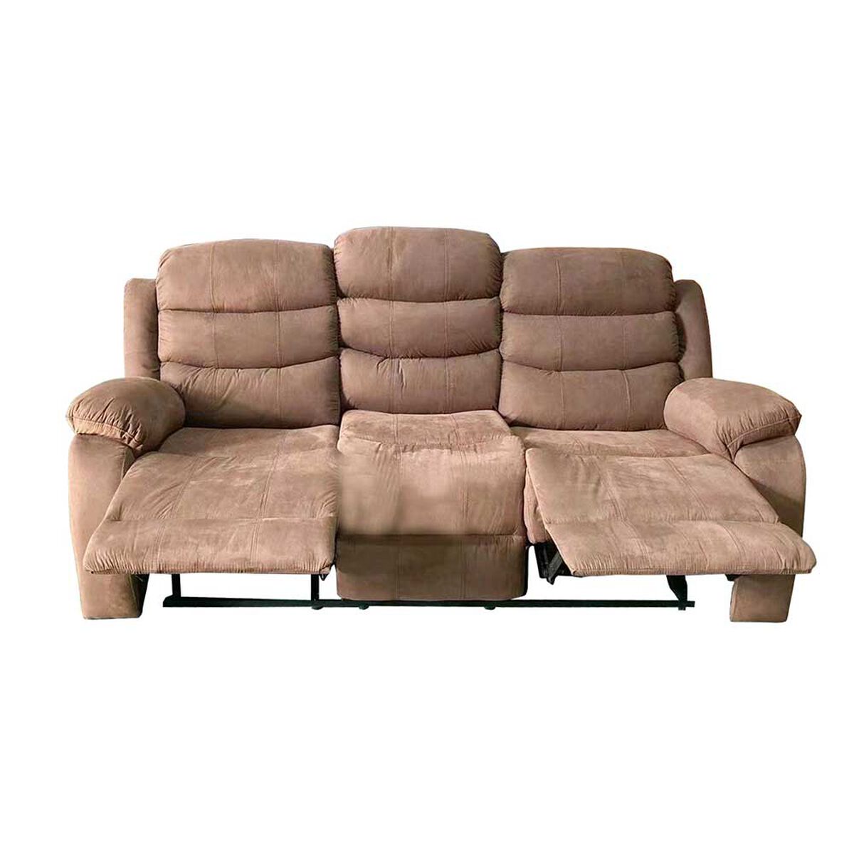 Casanova Sofá Reclinable York 3 cuerpos Café 206 x 100 cm