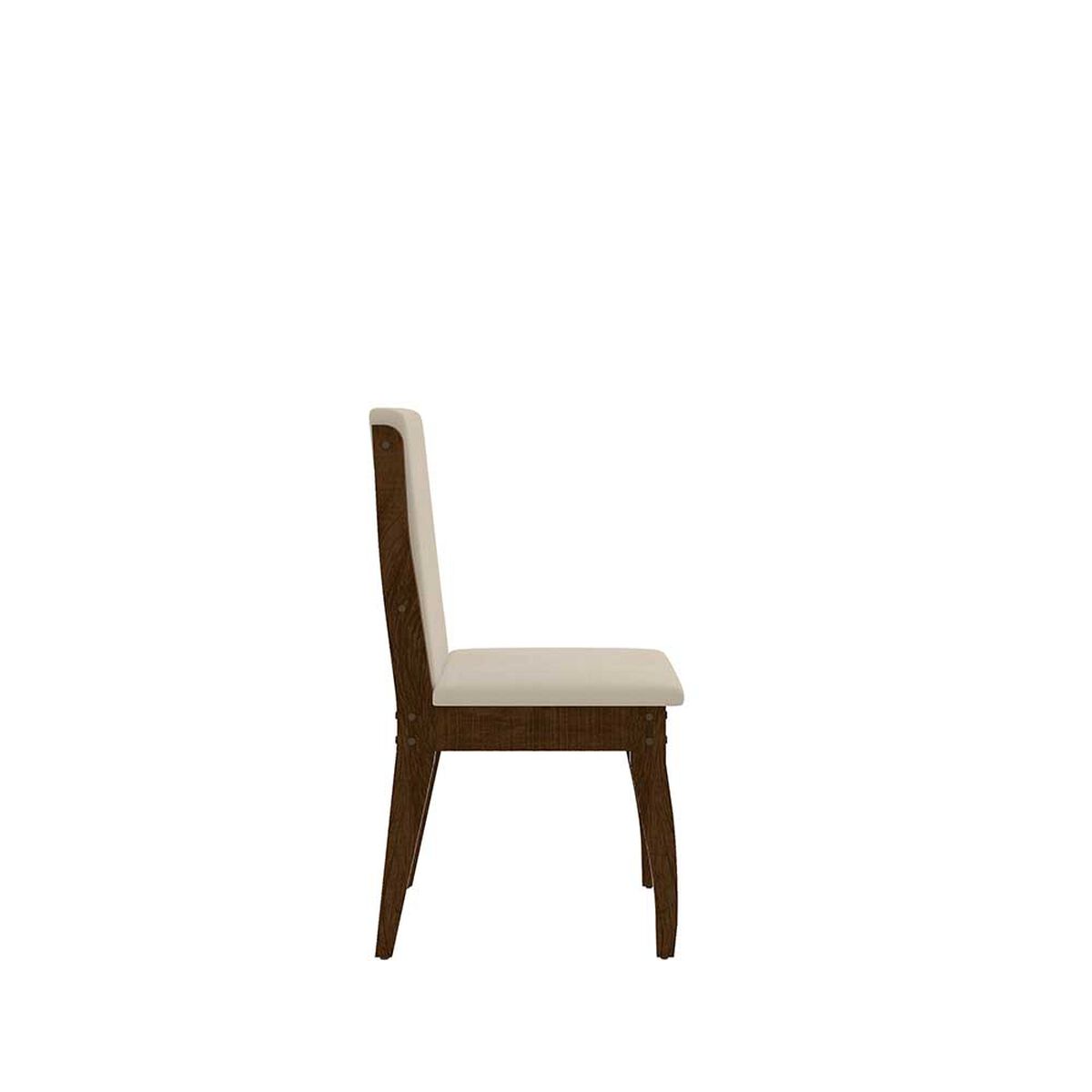 Juego de Comedor Decocasa Lorenzi 6 Sillas Nogal Negro Beige