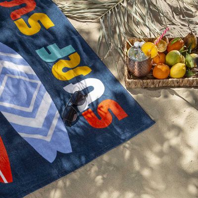 Toalla de Playa Velour Casanova Surf 75 x 150 cm