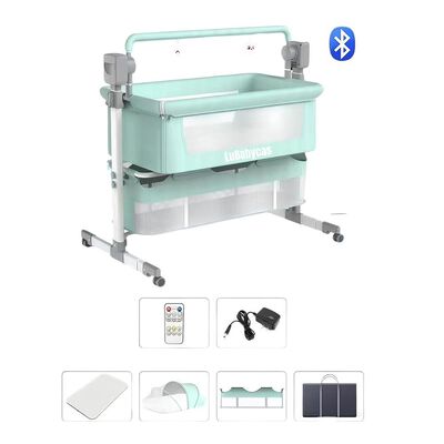 Imagen 1 del producto Cuna Colecho Mecedora Eléctrica Verde Lubabycas