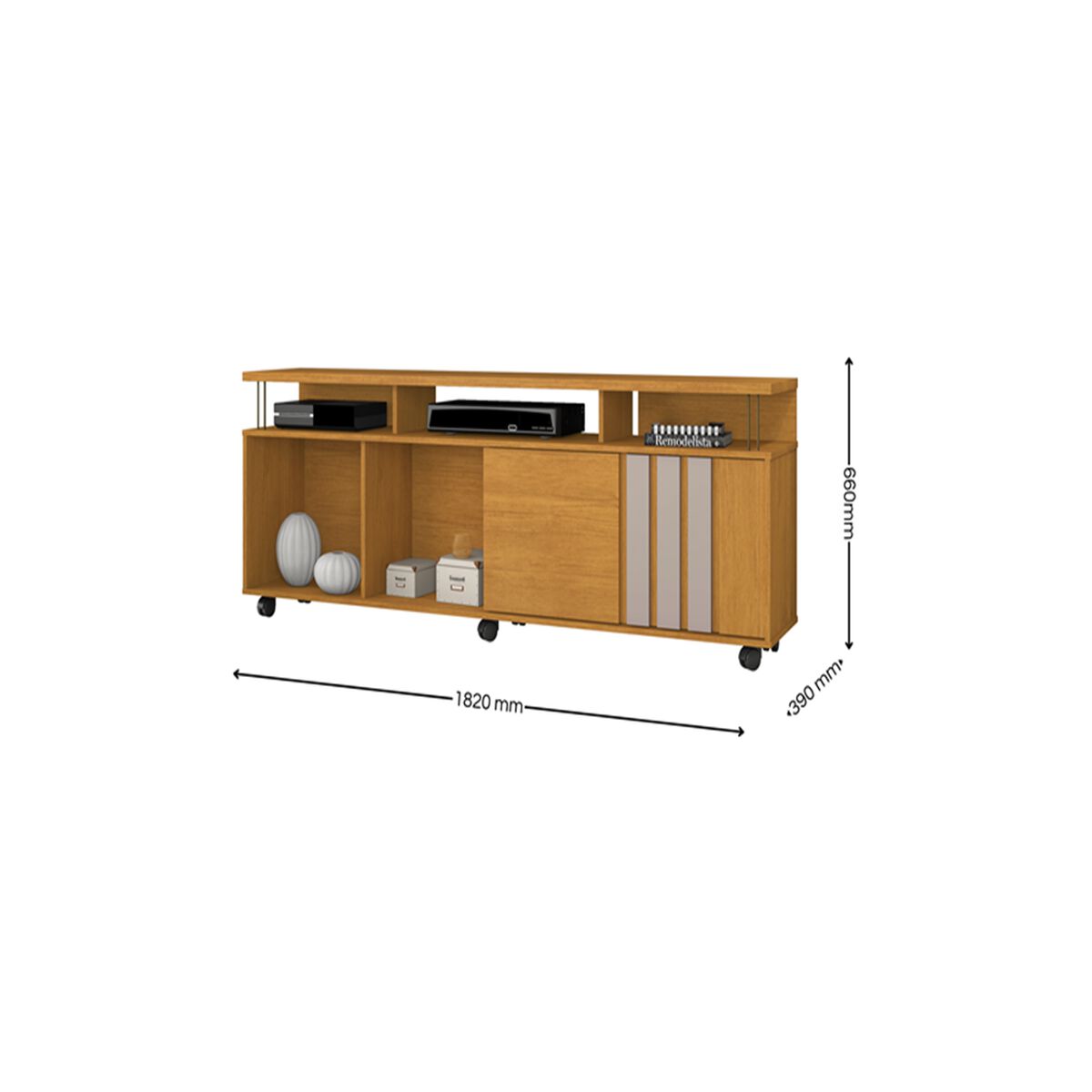 Rack Di Poretti Atraente 70" Caf&eacute;