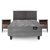 Juegos de Dormitorio Cama Europea Cannon Stout King + 1 Respaldo + 2 Veladores