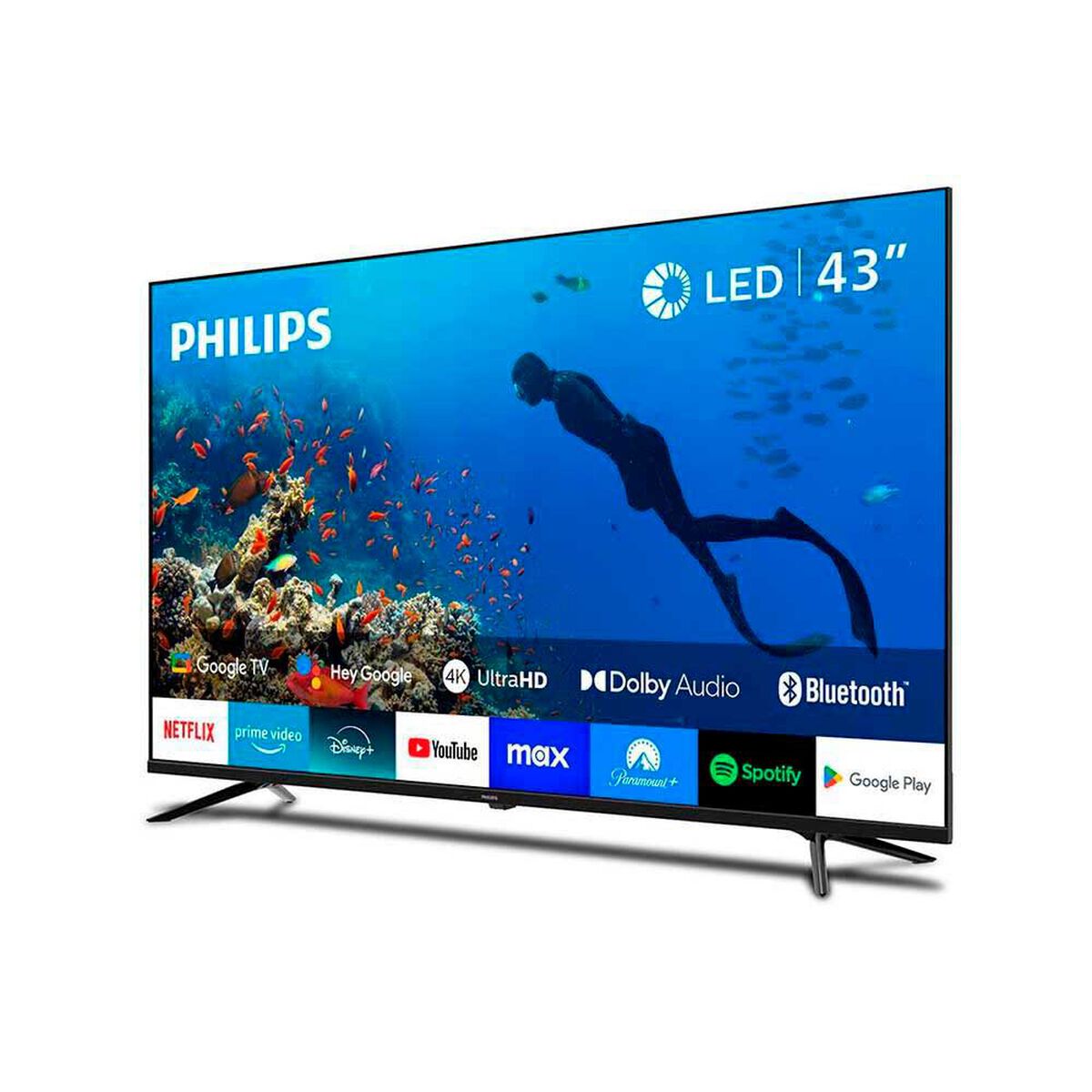 LED 43&rdquo; Philips UHD Google TV 43PUD7019