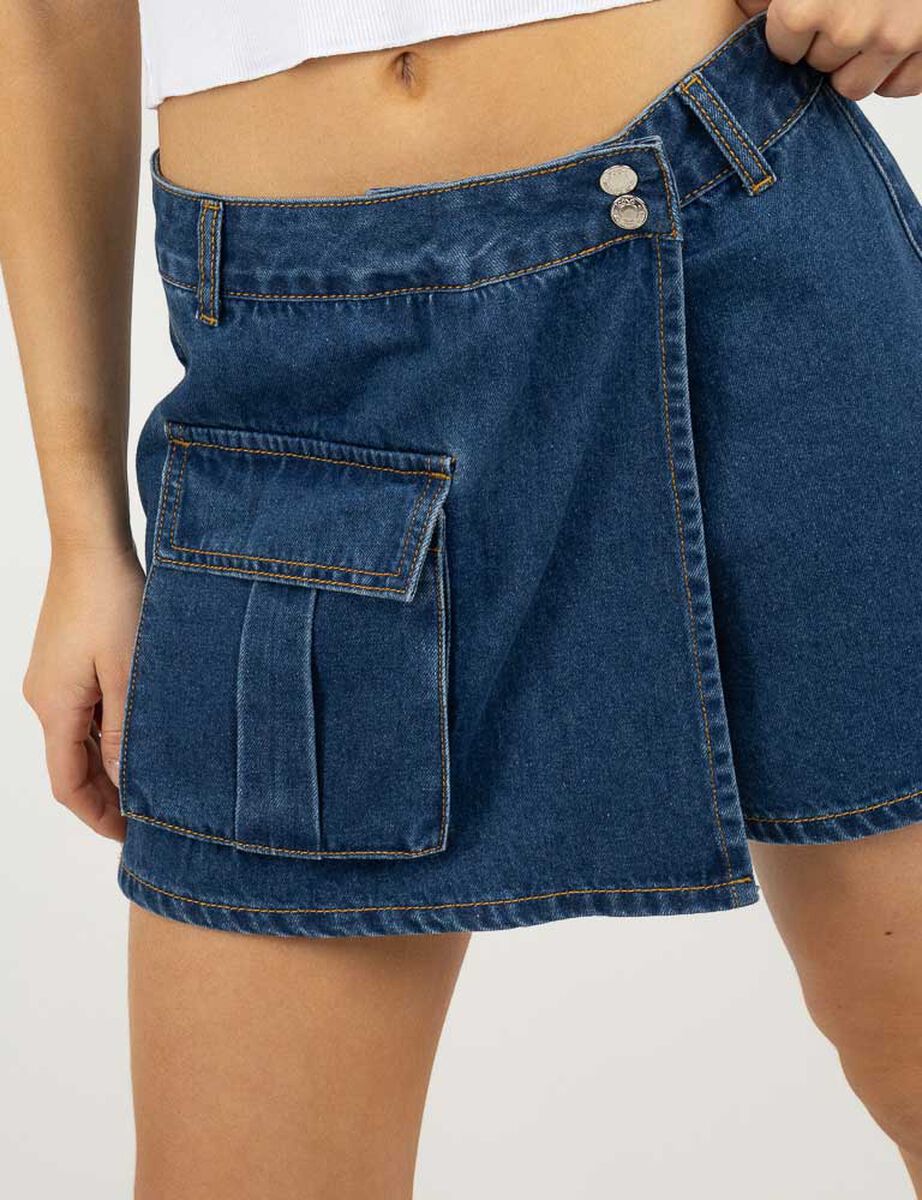 Falda Short Denim Mujer Icono