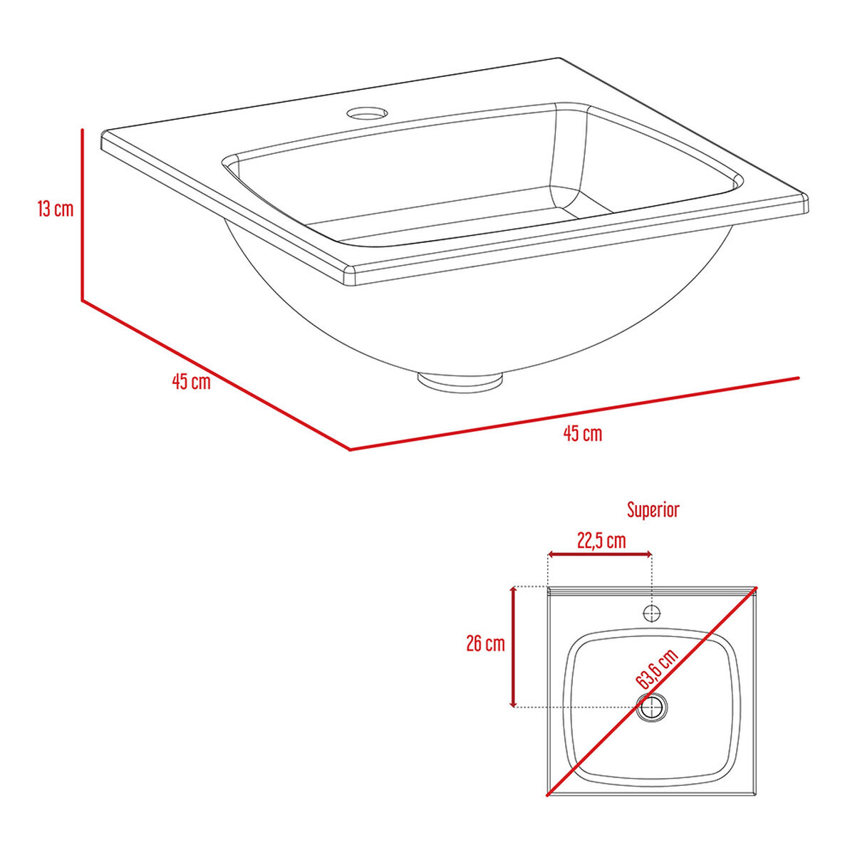 Botiquín + Mueble Lavamanos + Muro + Optimizador TuHome Bath 300