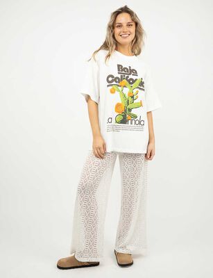 Imagen 2 del producto Polera Con Estampado Manga Corta Mujer Icono Crudo