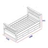 Base para Cama Nido Decocasa 1,5 Plazas California