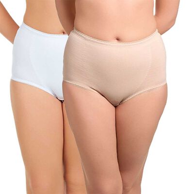 Pack 2 Unidades Calzón Maxi Mujer Intime Blanco, Rosado