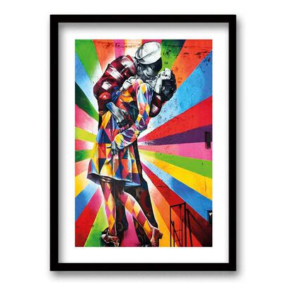 Cuadro Decorativo Retela Beso Mural 50 x 35 cm
