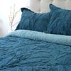 Cubrecama Doral 2 Plazas Jacquard Liso Azul