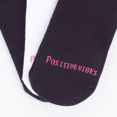 Imagen 2 del producto Pack 3 Calcetines Mujer Icono Negro