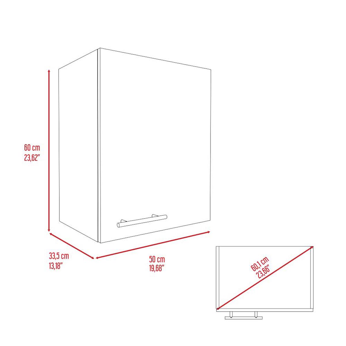Combo Mueble Superior + Mueble Inferior TuHome Manchester Wengue