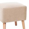Pouf Latam Home Burdeos Lino Blanco