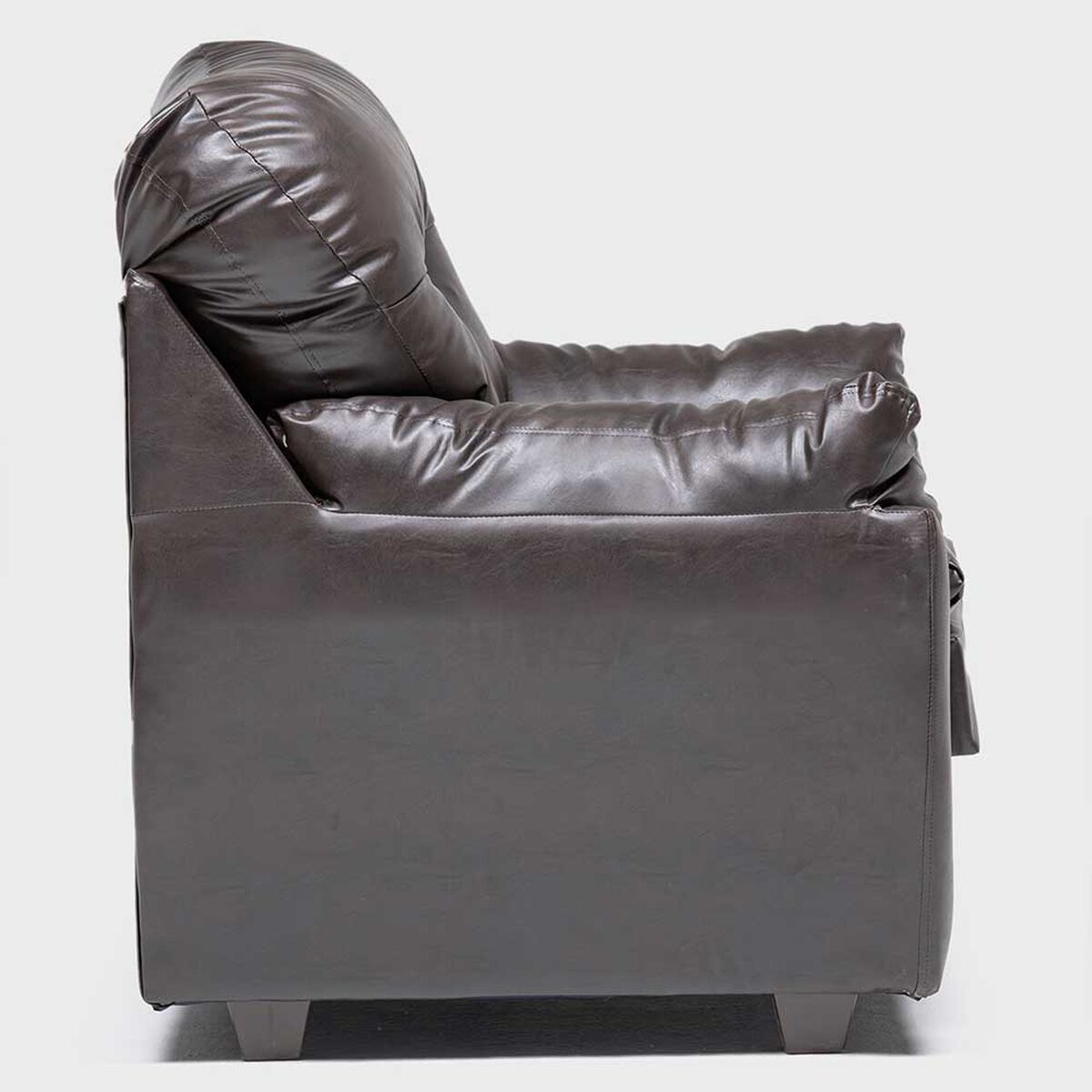 Juego de Living Almore Belén Sofá 2 cuerpos + Dos sillones 1 cuerpo Café