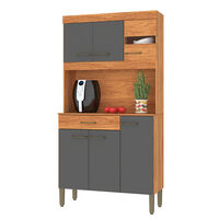 Kit Cocina Vekkahome Carla 5 Puertas Gris