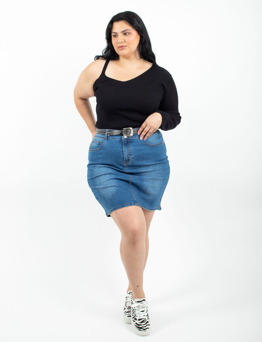 Falda Denim Mujer Extralindas