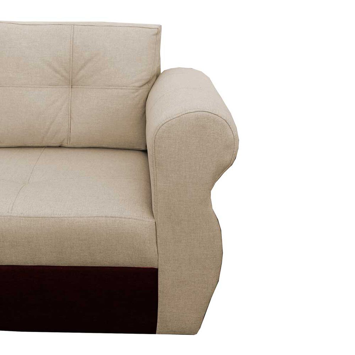 Sof&aacute; Secccional Muebles MYM Marce 4 Cuerpos Beige Chocolate