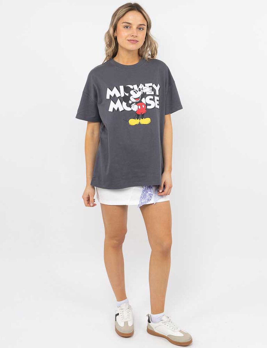 Polera Con Dibujos Animados Manga Corta Mujer Icono