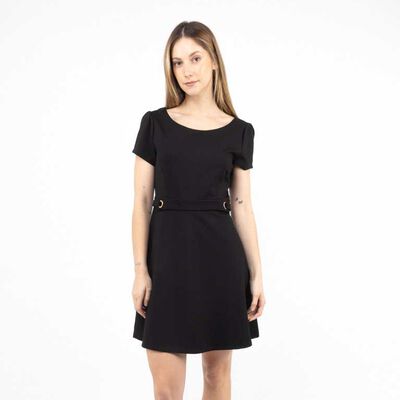 Vestido Corto Manga Corta Mujer Zibel
