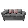 Juego de Living Elegant Detail Minesota Sofá 3 Cuerpos + Sofá 2 cuerpos + Sillón 1 Cuerpo Gris