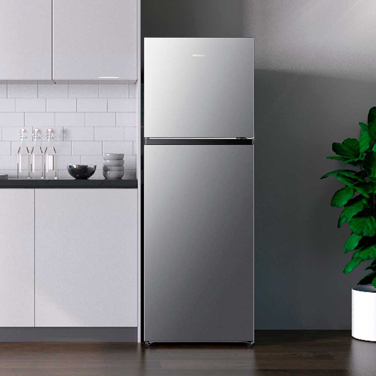 Refrigerador Hisense RT418N4ASU1 Top Mount 326 lts. Inox