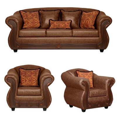 Imagen 1 del producto Juego de Living Black Factory Estambul 5 Cuerpos Café