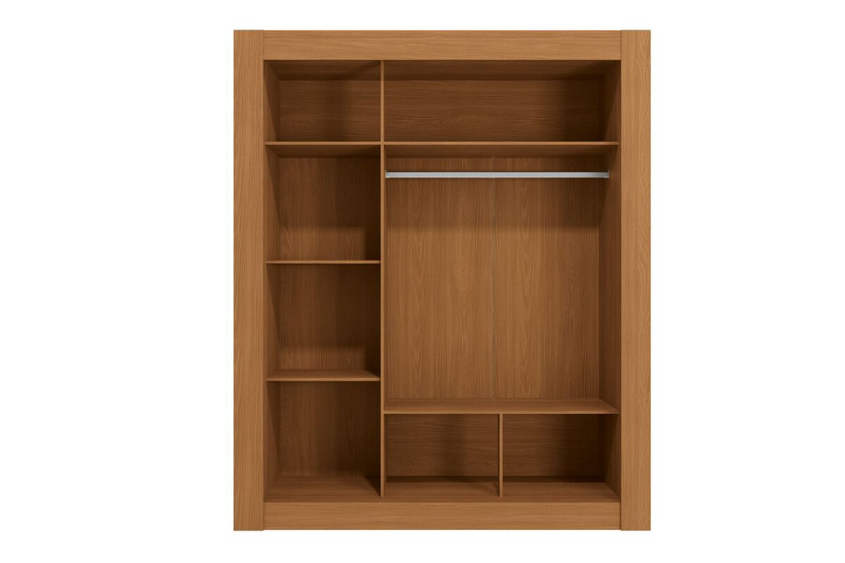 Closet Roca Machado 3 Puertas con Espejo Canela