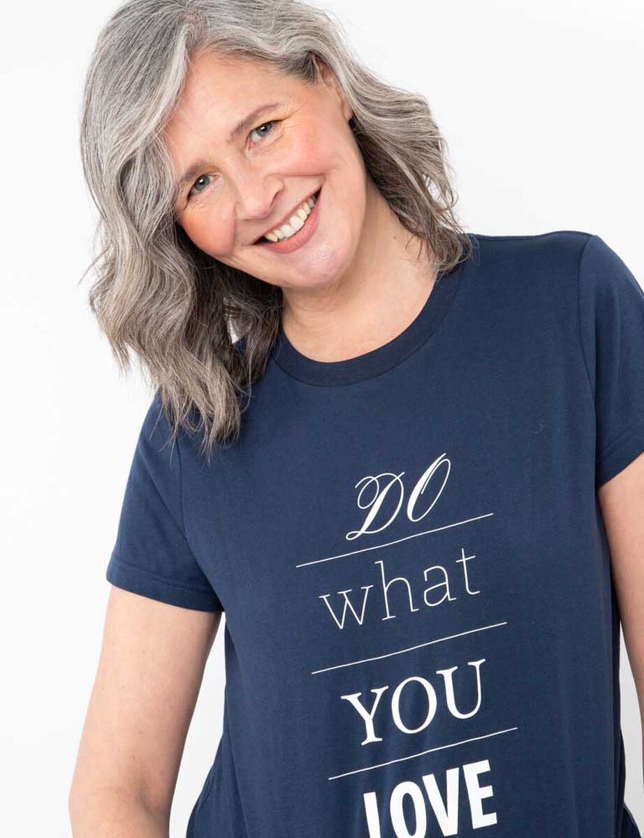 Polera Con Estampado Mangan Corta Mujer Portman Club