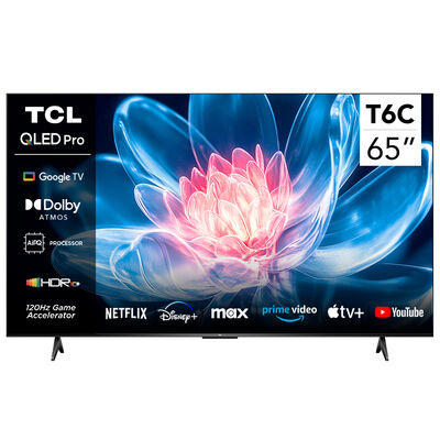 Smart TV QLED 65" TCL 4K UHD Google TV T6C