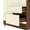 Closet Vekkahome Americano 4 Puertas 2 Cajones Crema