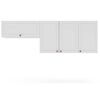 Mueble Aereo de Cocina Royal Vekkahome 4 Puertas Blanca