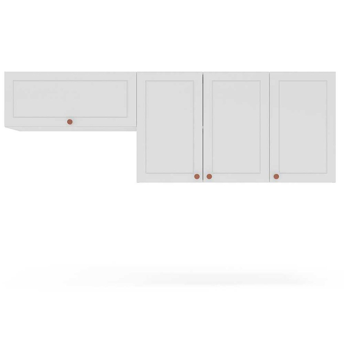 Mueble Aereo de Cocina Royal Vekkahome 4 Puertas Blanca