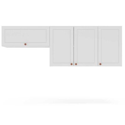 Imagen 1 del producto Mueble Aereo de Cocina Royal Vekkahome 4 Puertas Blanca