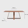 Juego de Comedor Decocasa Avena 6 Sillas Canela