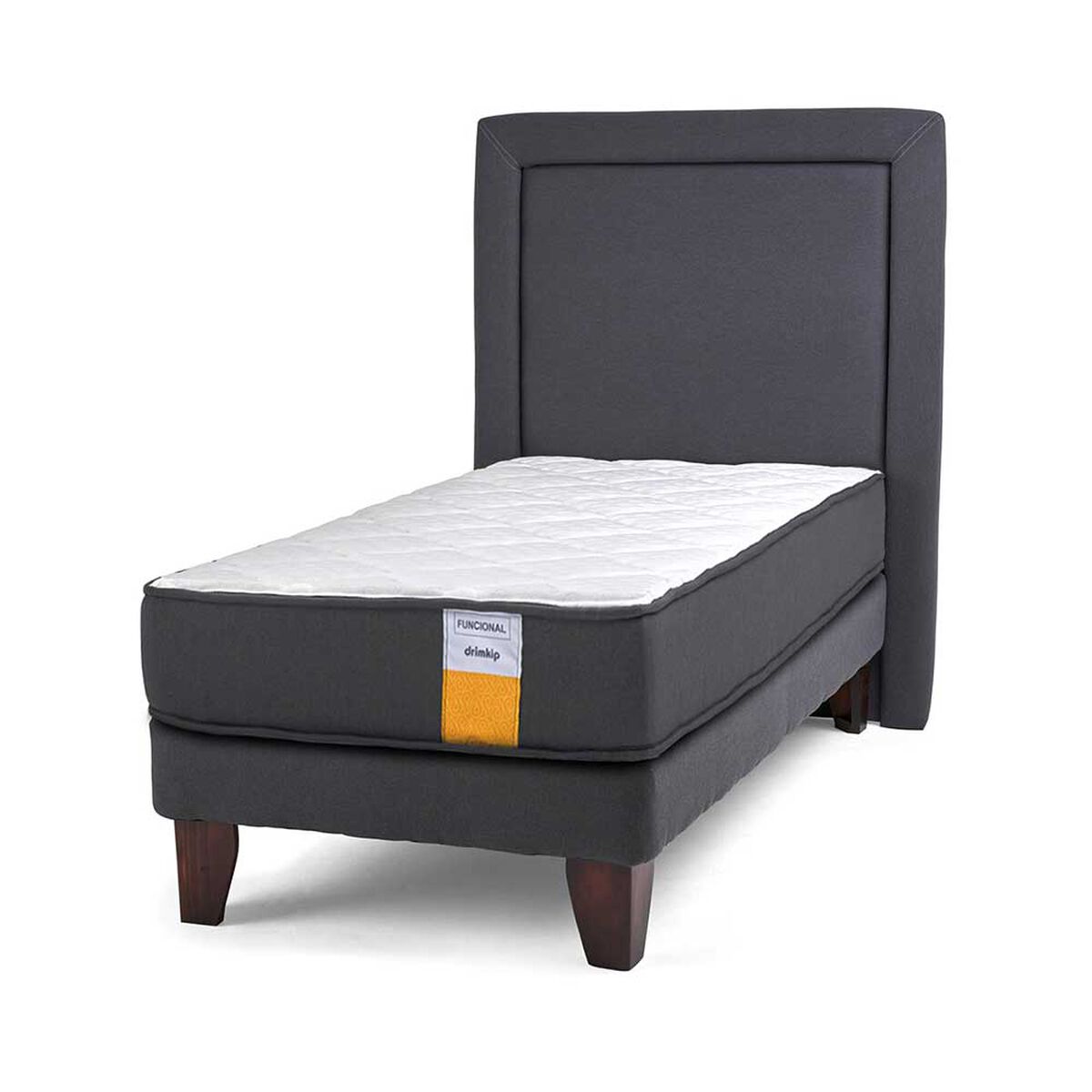 Cama Europea Drimkip 1 Plaza Funcional + Respaldo