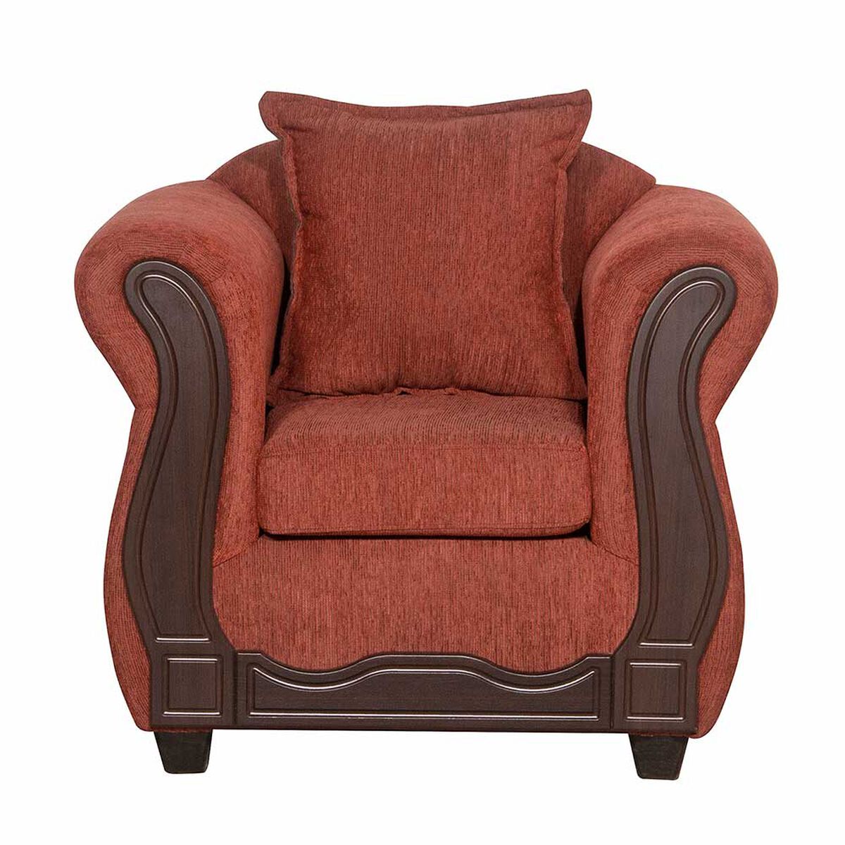 Juego de Living Black Factory Barcelona 4 Cuerpos Terracota