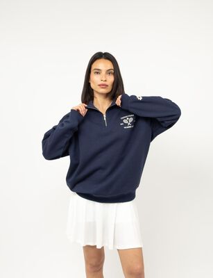 Imagen 1 del producto Polerón Deportivo Mujer Lotto Azul, Blanco