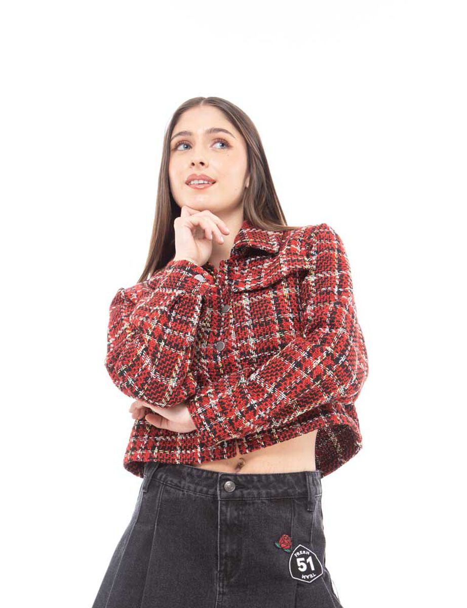 Chaqueta Tartán Mujer Icono
