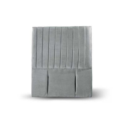 Respaldo Latam Home 1,5 Plazas Sorrento Tela Velvet Gris