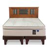 Cama Europea Flex Base Dividida King Máximo Cobre + Respaldo Lorraine
