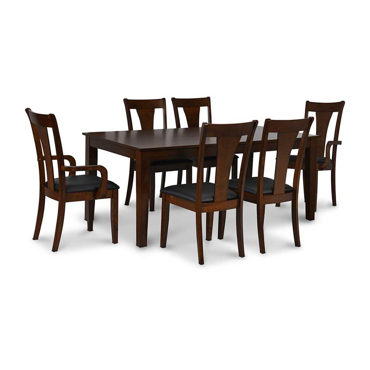 Juego de Comedor CIC Thomas Roble 4 Sillas + 2 Sitiales