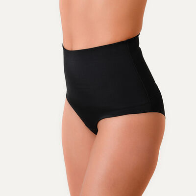 Imagen 1 del producto Calzón Control Abdominal Mujer Flores Negro, Champagne