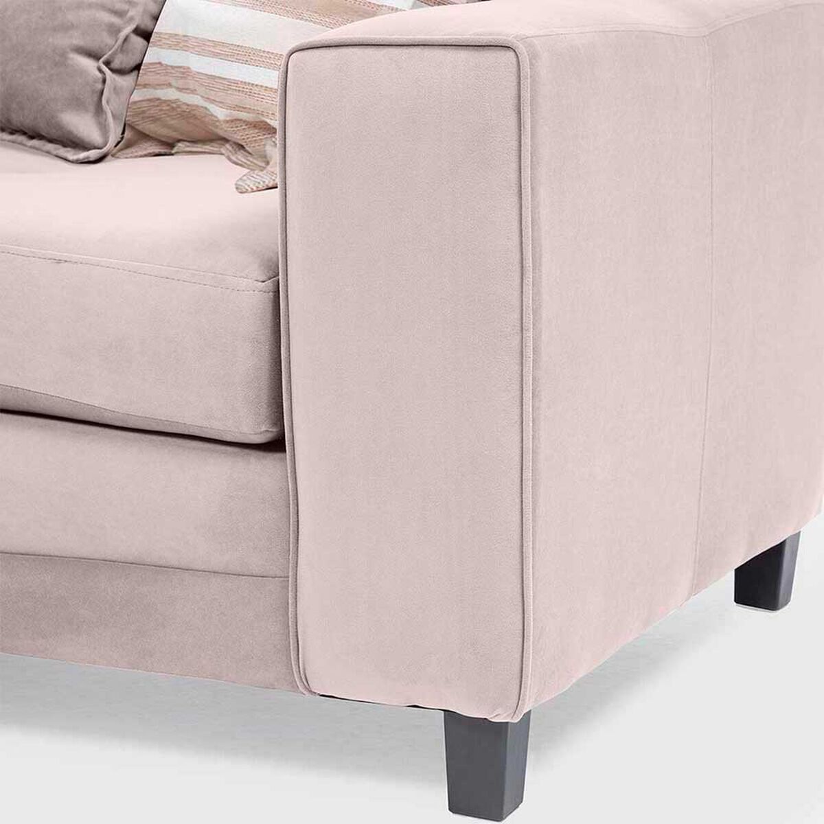 Sof&aacute; Seccional Izquierdo Living Factory Milan 3 Cuerpos Beige