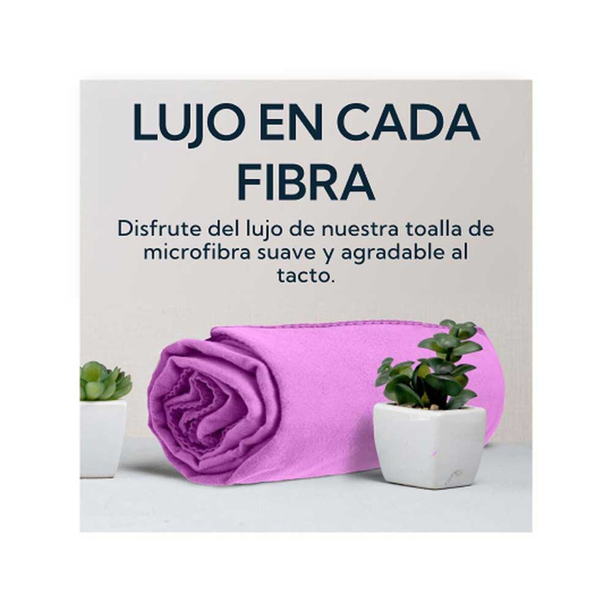Pack 2 Toallas Microfibra Suede Morada Pro Outdoor