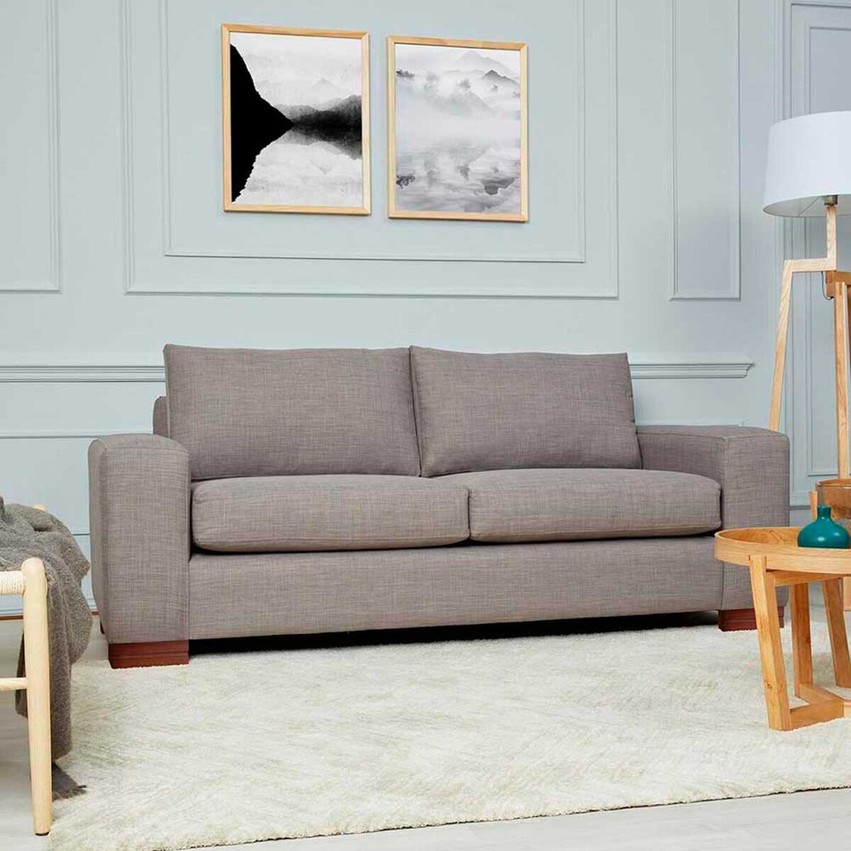 Sof&aacute; CIC Praga 3 Cuerpos Gris Claro