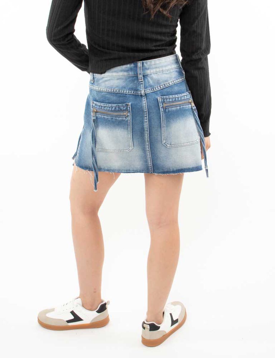 Falda Mini Denim Mujer Icono