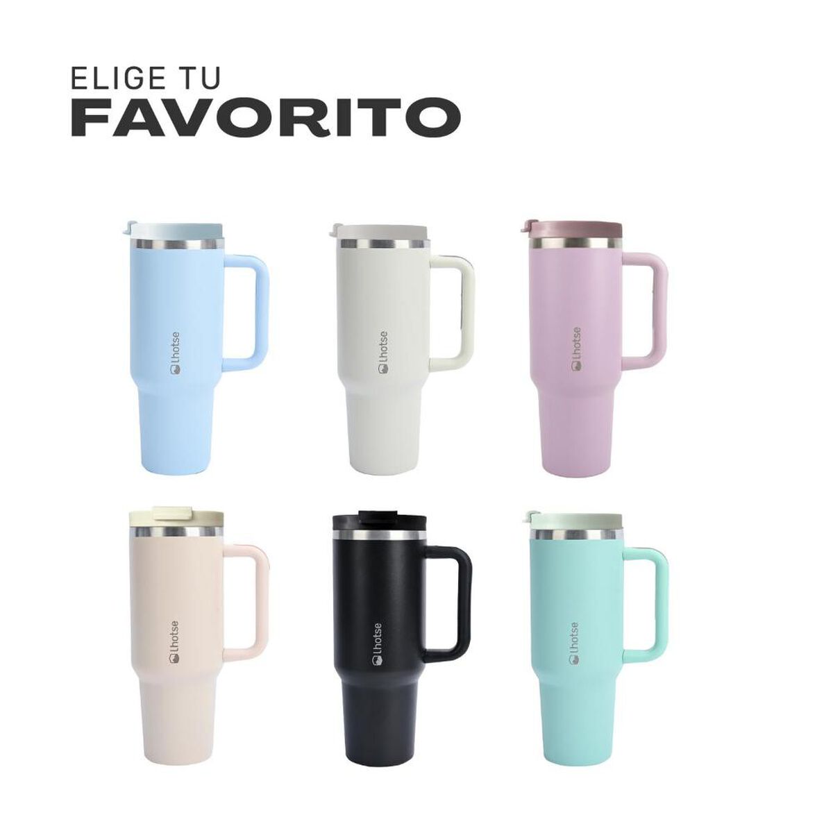 Vaso T&eacute;rmico Tumbler Lhotse Acero Inoxidable con Tapa 1180ml Rosado