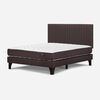 Cama Europea Rosen 2 Plazas Ergo T + Respaldo Caf&eacute;