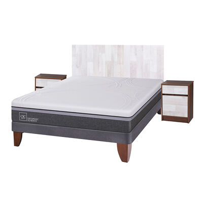 Imagen 2 del producto Cama Europea CIC 2 Plazas Ortopedic Advance + Respaldo + 2 Veladores