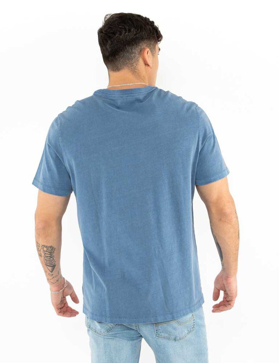 Polera Lisa Algodón Manga Corta Hombre Icono
